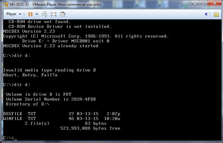 Getting Flash Drives work a VMWare DOS Machine RobOHara.com