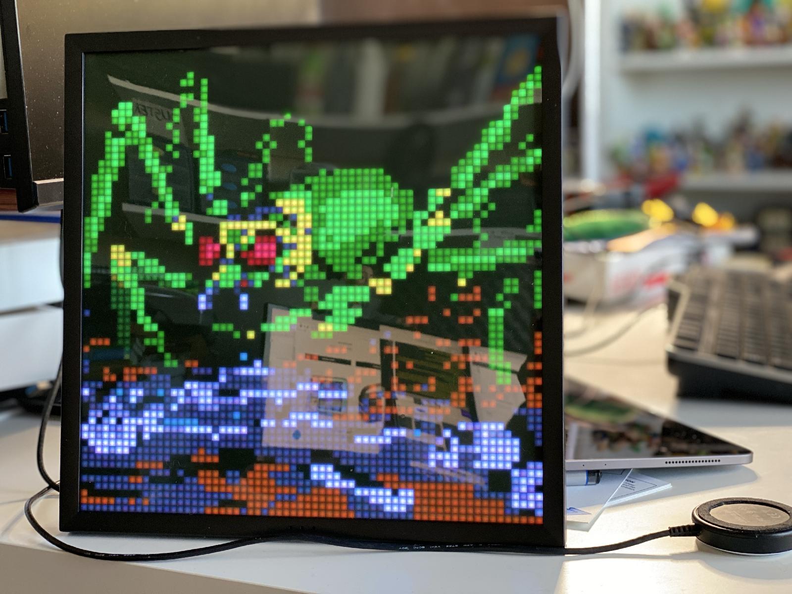 divoom pixoo 64 pixel art led