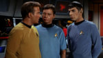 Star Trek the Original Series with Captain Kirk, Dr. Bones McCoy, and Spock