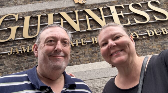 Having a Guinness in Dublin’s Guinness Storehouse